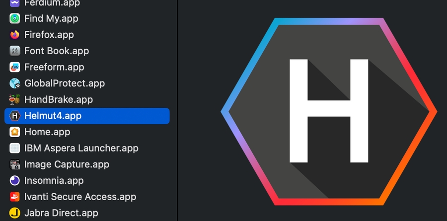 Helmut4 client application on OS X
